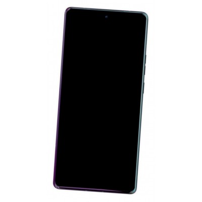 Lcd Frame Middle Chassis For Motorola Moto X40 Blue By - Maxbhi Com