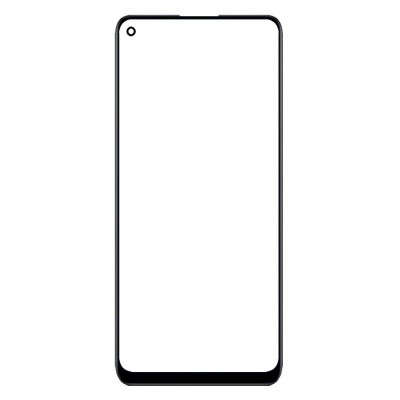 Replacement Front Glass For Oppo Reno8 Z 5g Black By - Maxbhi Com