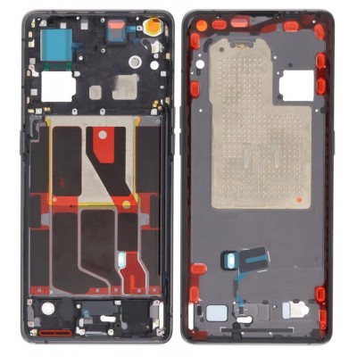 Lcd Frame Middle Chassis For Oppo Find X5 Black By - Maxbhi Com