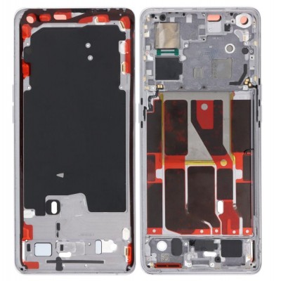 Lcd Frame Middle Chassis For Oppo Find X5 White By - Maxbhi Com