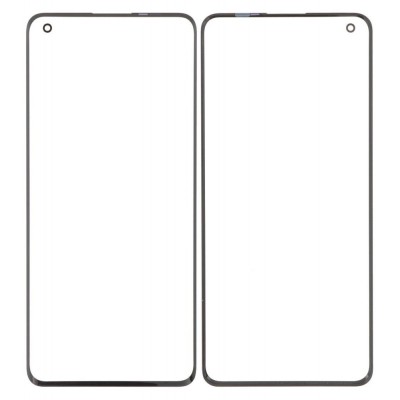 Replacement Front Glass For Oppo Find X5 Black By - Maxbhi Com