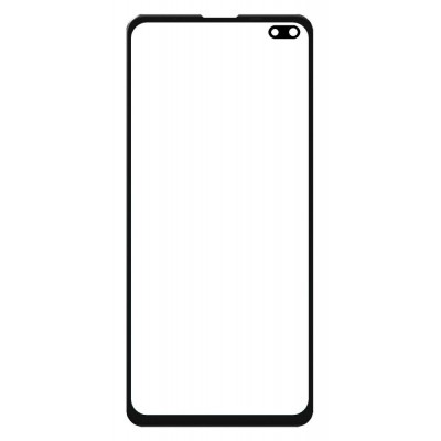 Replacement Front Glass For Sharp Aquos Sense 4 Plus Black By - Maxbhi Com