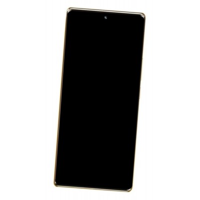 Lcd Frame Middle Chassis For Zte Axon 40 Pro Black By - Maxbhi Com