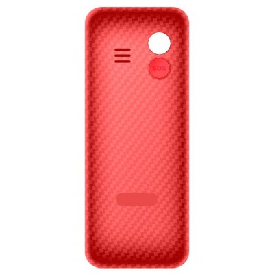 Back Panel Cover For Energizer E4 Red - Maxbhi Com