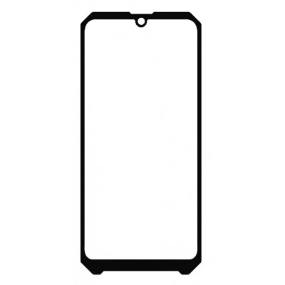 Replacement Front Glass For Blackview Bv7200 Black By - Maxbhi Com