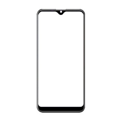 Replacement Front Glass For Yezz Max 3 Plus Black By - Maxbhi Com