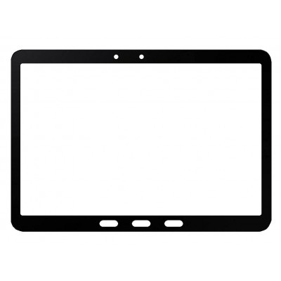 Replacement Front Glass For Samsung Galaxy Tab Active 4 Pro Black By - Maxbhi Com