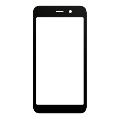 Replacement Front Glass For Wiko Y52 Black By - Maxbhi Com
