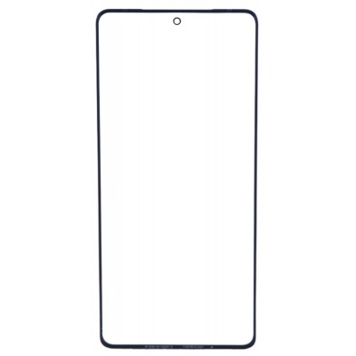 Replacement Front Glass For Lava Agni 2 5g Black By - Maxbhi Com