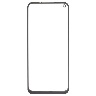 Replacement Front Glass For Oppo A74 5g Black By - Maxbhi Com