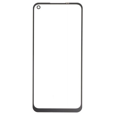 Replacement Front Glass For Oppo A74 5g Black By - Maxbhi Com