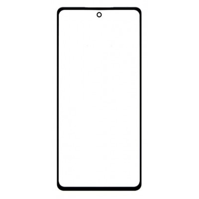 Replacement Front Glass For Samsung Galaxy A52 Black By - Maxbhi Com
