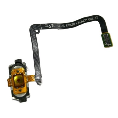 Fingerprint Sensor Flex Cable For Samsung Galaxy C7 Pro Black By - Maxbhi Com