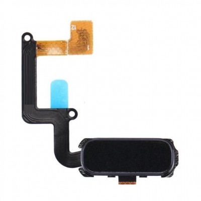 Fingerprint Sensor Flex Cable For Samsung Galaxy A7 2017 Black By - Maxbhi Com
