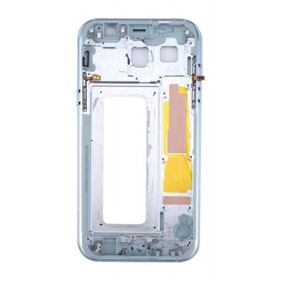 Lcd Frame Middle Chassis For Samsung Galaxy A7 2017 Blue By - Maxbhi Com