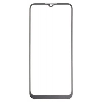 Replacement Front Glass For Samsung Galaxy A03 Black By - Maxbhi Com