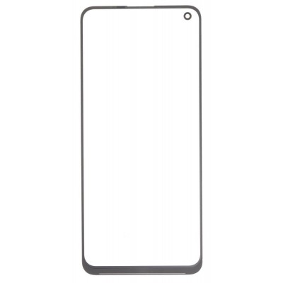 Replacement Front Glass For Oppo A74 Black By - Maxbhi Com