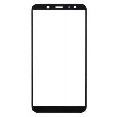 Replacement Front Glass For Samsung Galaxy A6 2018 Sma600n Black By - Maxbhi Com