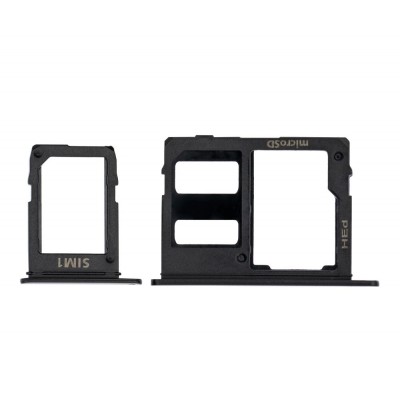 Sim Card Holder Tray For Samsung Galaxy A6 2018 Sma600n Black - Maxbhi Com