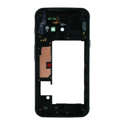 Lcd Frame Middle Chassis For Samsung Galaxy Xcover 4 Black By - Maxbhi Com