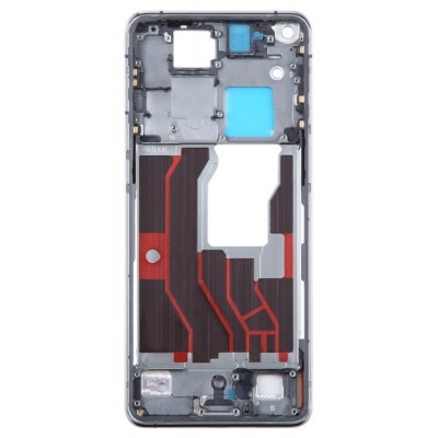 Lcd Frame Middle Chassis For Oppo Find X3 5g Black By - Maxbhi Com