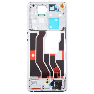 Lcd Frame Middle Chassis For Oppo Find X3 5g White By - Maxbhi Com