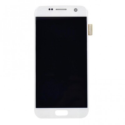 Lcd With Touch Screen For Samsung Galaxy S7 Cdma White By - Maxbhi Com