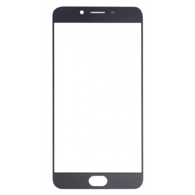 Replacement Front Glass For Oppo R9 Black By - Maxbhi Com