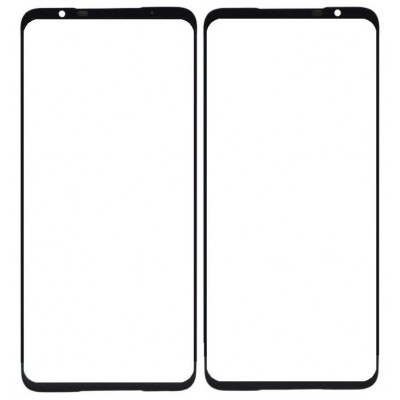 Replacement Front Glass For Asus Rog Phone 7 Black By - Maxbhi Com