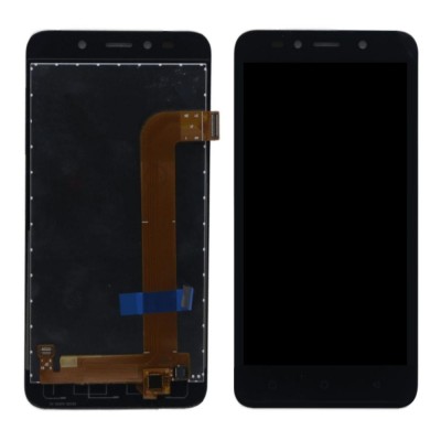 Lcd With Touch Screen For Lava Z21 Black By - Maxbhi Com