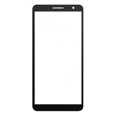 Replacement Front Glass For Tcl L7 Black By - Maxbhi Com