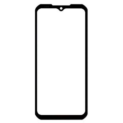 Replacement Front Glass For Doogee V30t Black By - Maxbhi Com