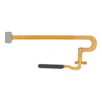 Fingerprint Sensor Flex Cable For Oppo A17 Black By - Maxbhi Com