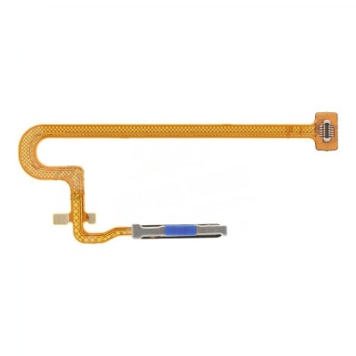 Fingerprint Sensor Flex Cable For Oppo A17 Black By - Maxbhi Com