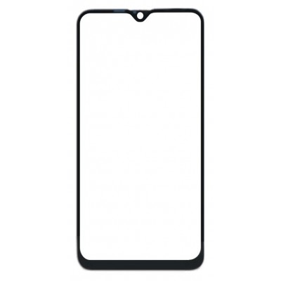 Replacement Front Glass For Realme 3i Black By - Maxbhi Com