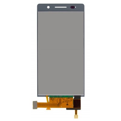 Lcd With Touch Screen For Huawei Ascend P6 White By - Maxbhi Com