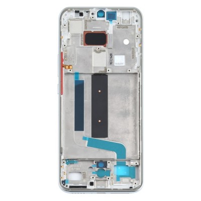 Lcd Frame Middle Chassis For Xiaomi Mi 10 Youth 5g White By - Maxbhi Com