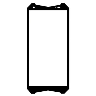 Replacement Front Glass For Ulefone Power Armor 20wt Black By - Maxbhi Com