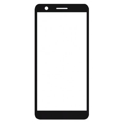Replacement Front Glass For Nokia C02 Charcoal By - Maxbhi Com