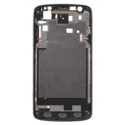 Lcd Frame Middle Chassis For Samsung I9295 Galaxy S4 Active Black By - Maxbhi Com