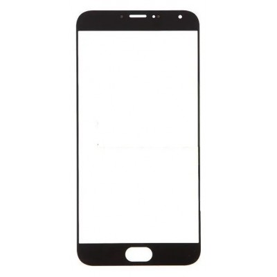 Replacement Front Glass For Meizu Mx5e Black By - Maxbhi Com