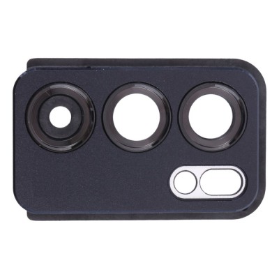 Camera Lens Glass With Frame For Oppo Reno6 Black By - Maxbhi Com