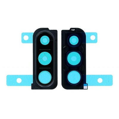 Camera Lens Glass With Frame For Samsung Galaxy A30s Black By - Maxbhi Com