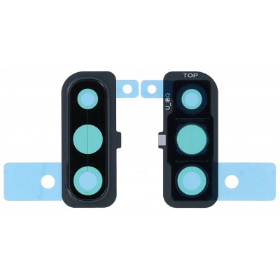 Camera Lens Glass With Frame For Samsung Galaxy A50 Black By - Maxbhi Com