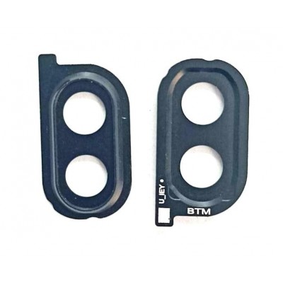 Camera Lens Glass With Frame For Samsung Galaxy M10 Black By - Maxbhi Com