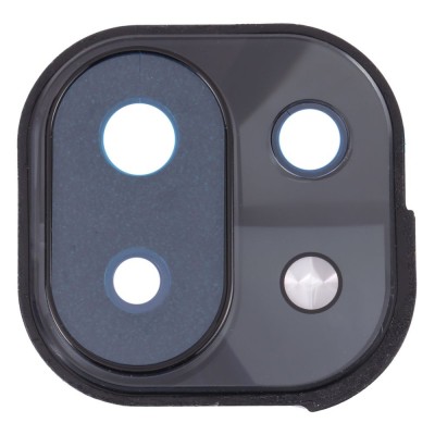 Camera Lens Glass With Frame For Xiaomi Mi 11 Lite Black By - Maxbhi Com