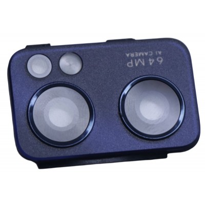 Camera Lens Glass With Frame For Oppo Reno7 5g Black By - Maxbhi Com