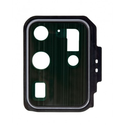 Camera Lens Glass With Frame For Samsung Galaxy S20 Ultra Black By - Maxbhi Com