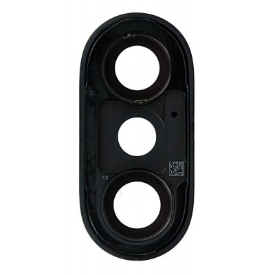 Camera Lens Glass With Frame For Apple Iphone X Black By - Maxbhi Com