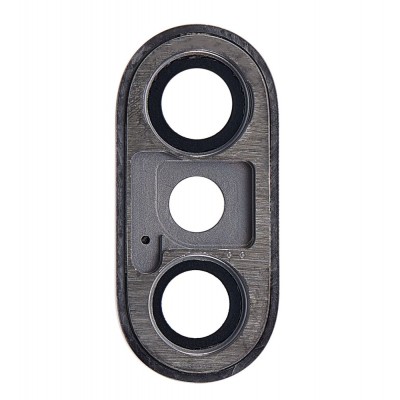 Camera Lens Glass With Frame For Apple Iphone Xs Max Black By - Maxbhi Com